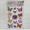 Butterfly flower three-dimensional layer tiling decorative painting three-dimensional handcrafted layer wall tiling European-style room living room decorative wall Item Picture
